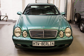 Mercedes CLK Coupé, Baujahr 1997-2008 (Versuchsfahrzeug für Geschwindigkeitsmesssysteme)